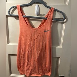 Nike Peach Back Tie Womens Running Tank